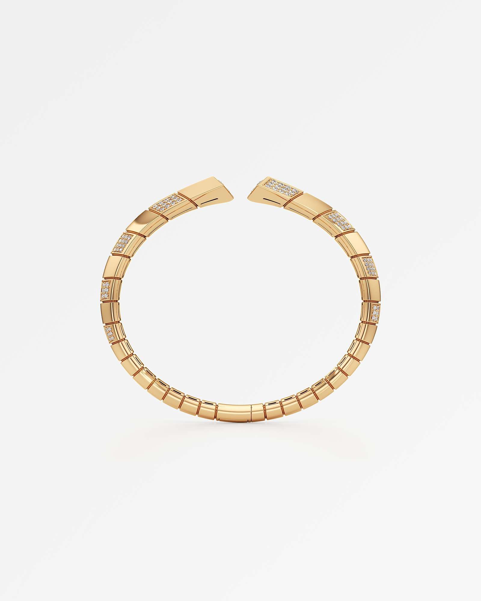 AM To Beyond Skirix Diamond Bangle, in 14K Yellow Gold (2.53 ctw)