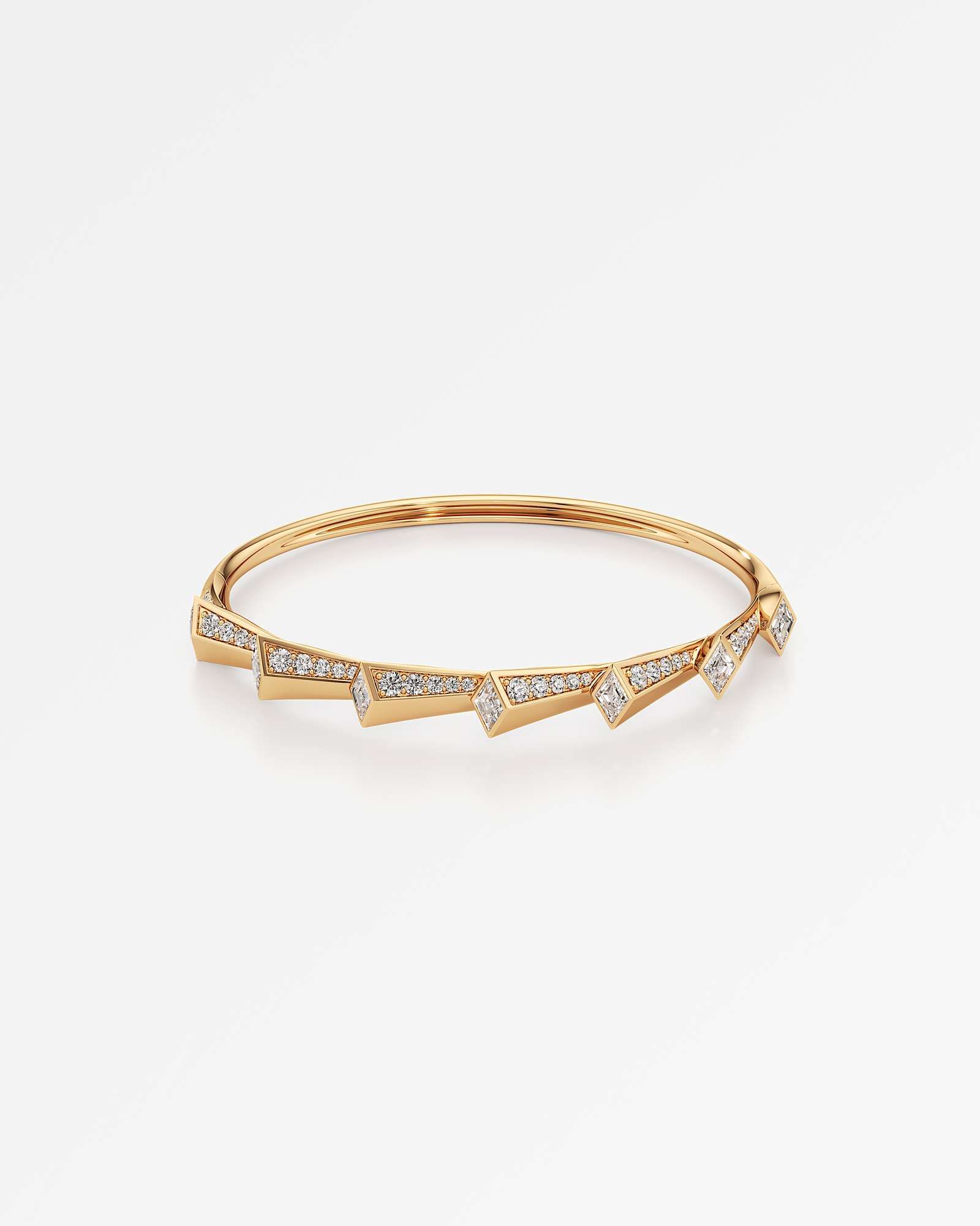 AM To Beyond Resonova Diamond Bangle, in 14K Yellow Gold (2.51 ctw)