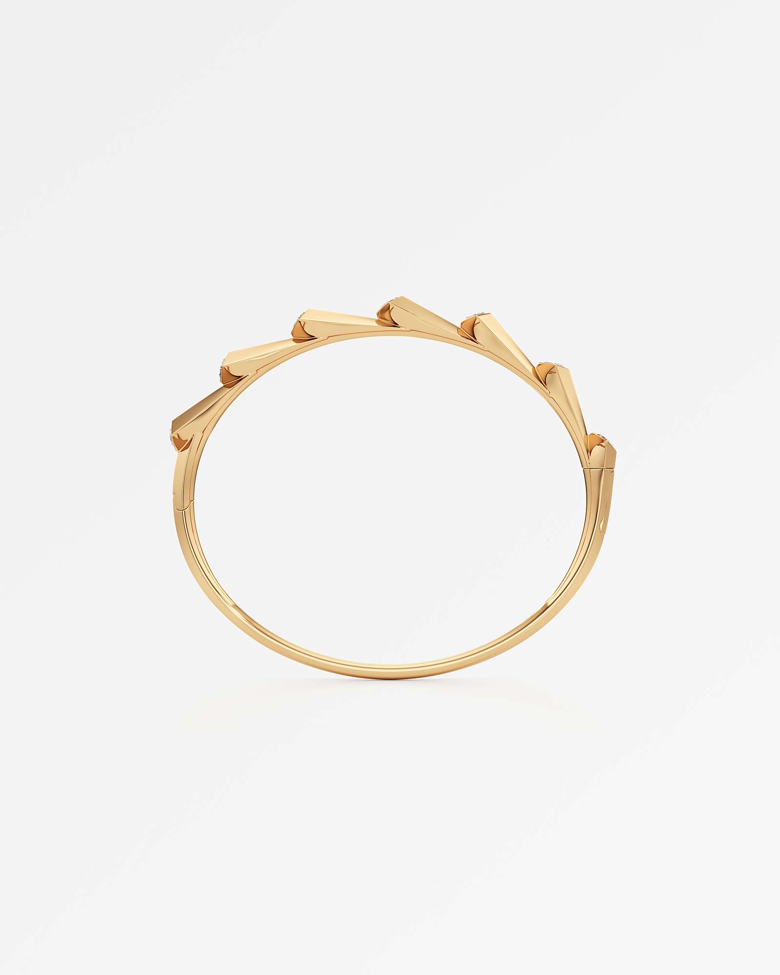 AM To Beyond Resonova Diamond Bangle, in 14K Yellow Gold (2.51 ctw)