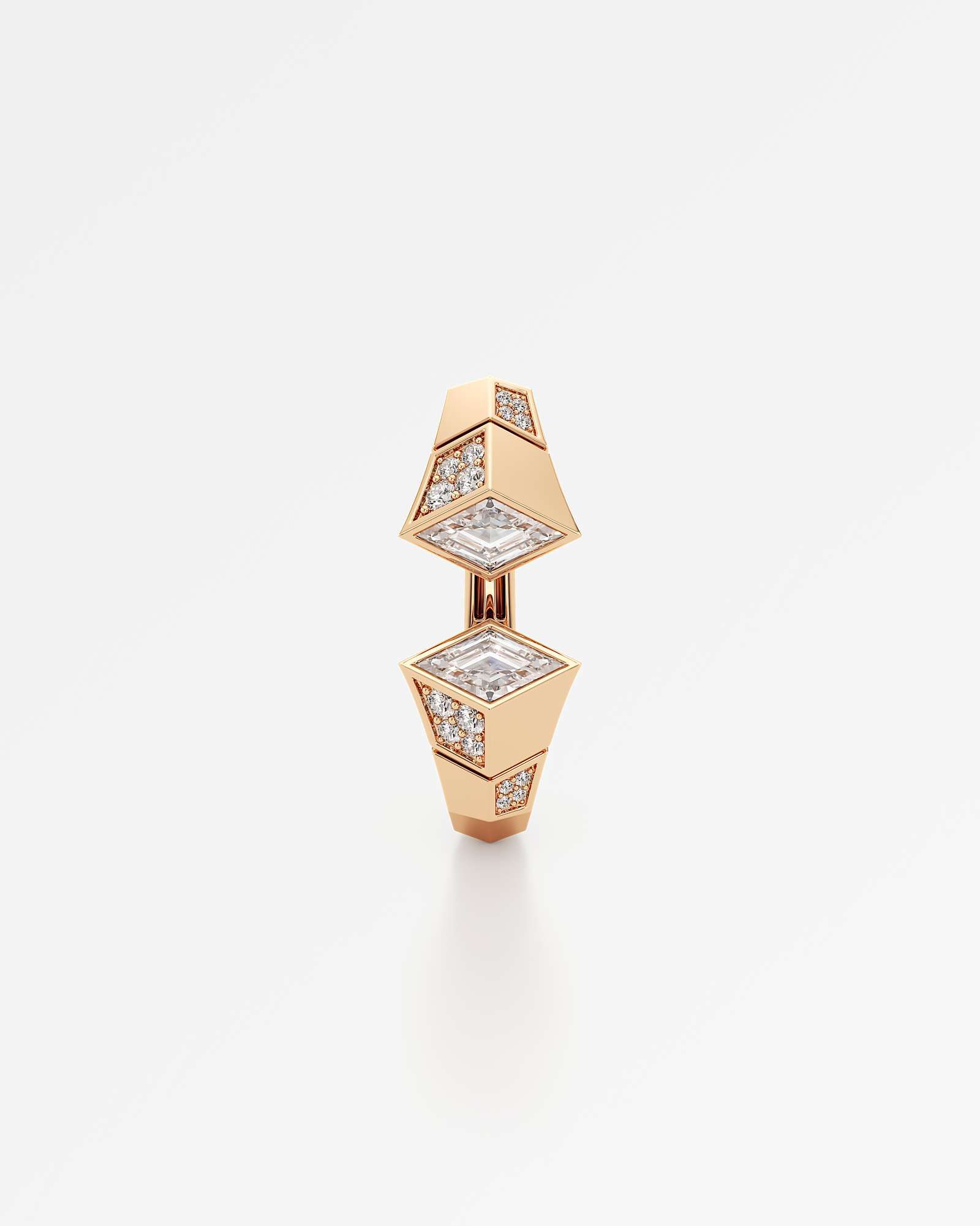 AM To Beyond Overture Diamond Earrings, in 14K Rose Gold (2.68 ctw)