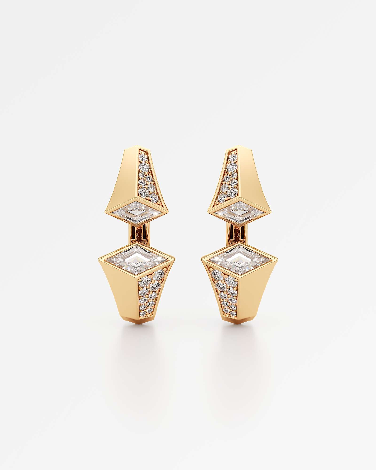 Verticé Pavé Diamond Earrings