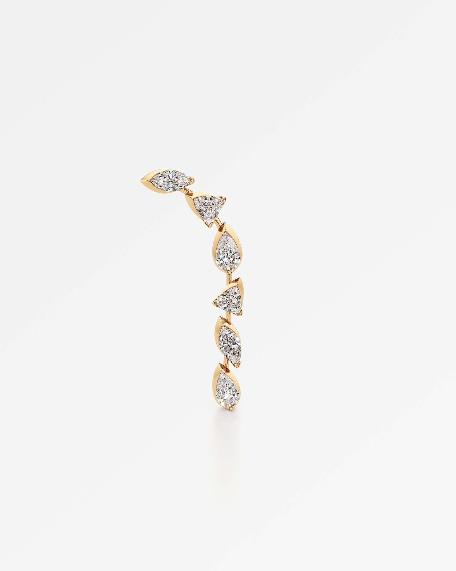 Pinnacle Falasé Diamond Earrings, In 14K Yellow Gold (2.28 ctw)