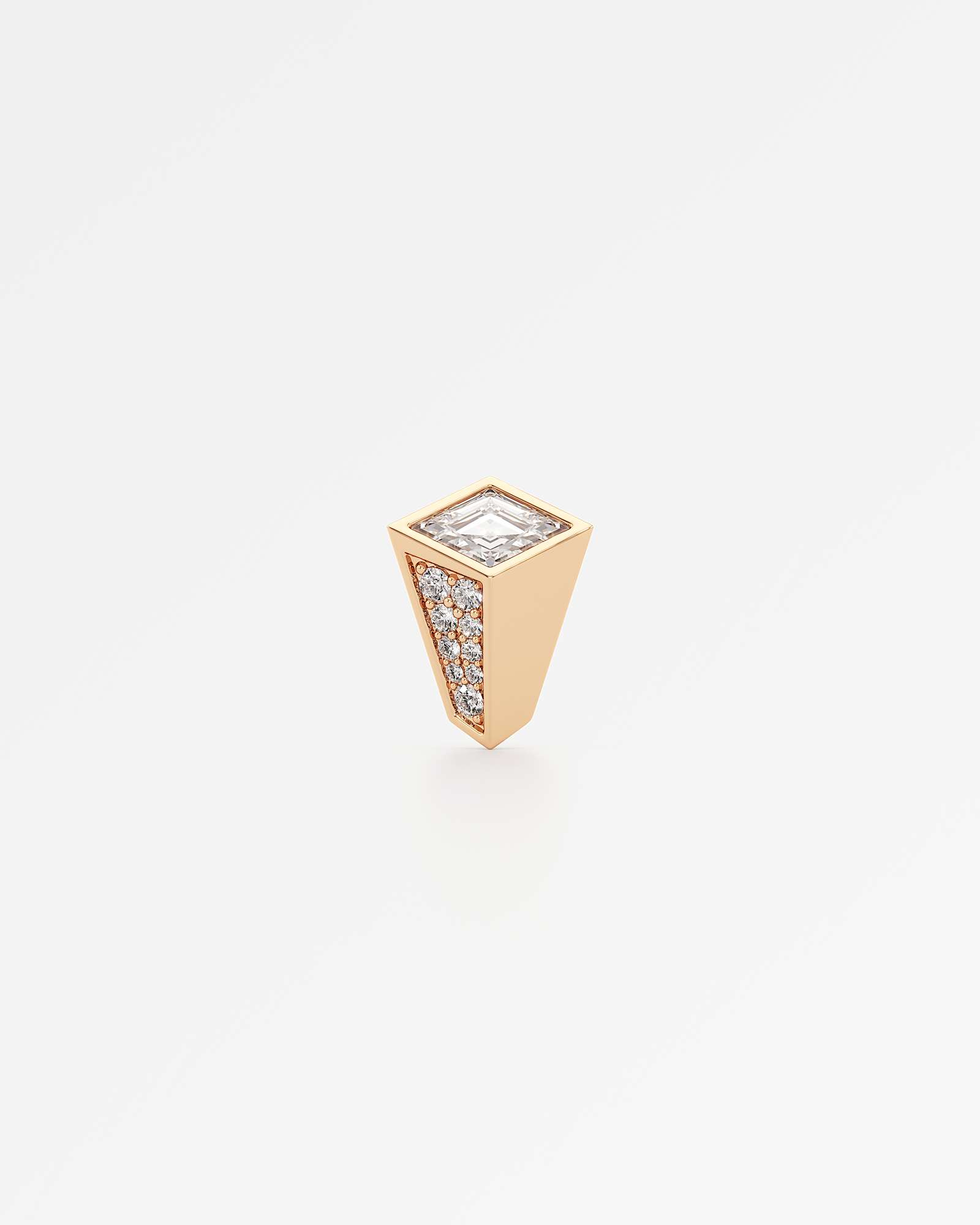 AM To Beyond Speigl Pavé Diamond Stud Earrings, In 14K Rose Gold (1.09 ctw)