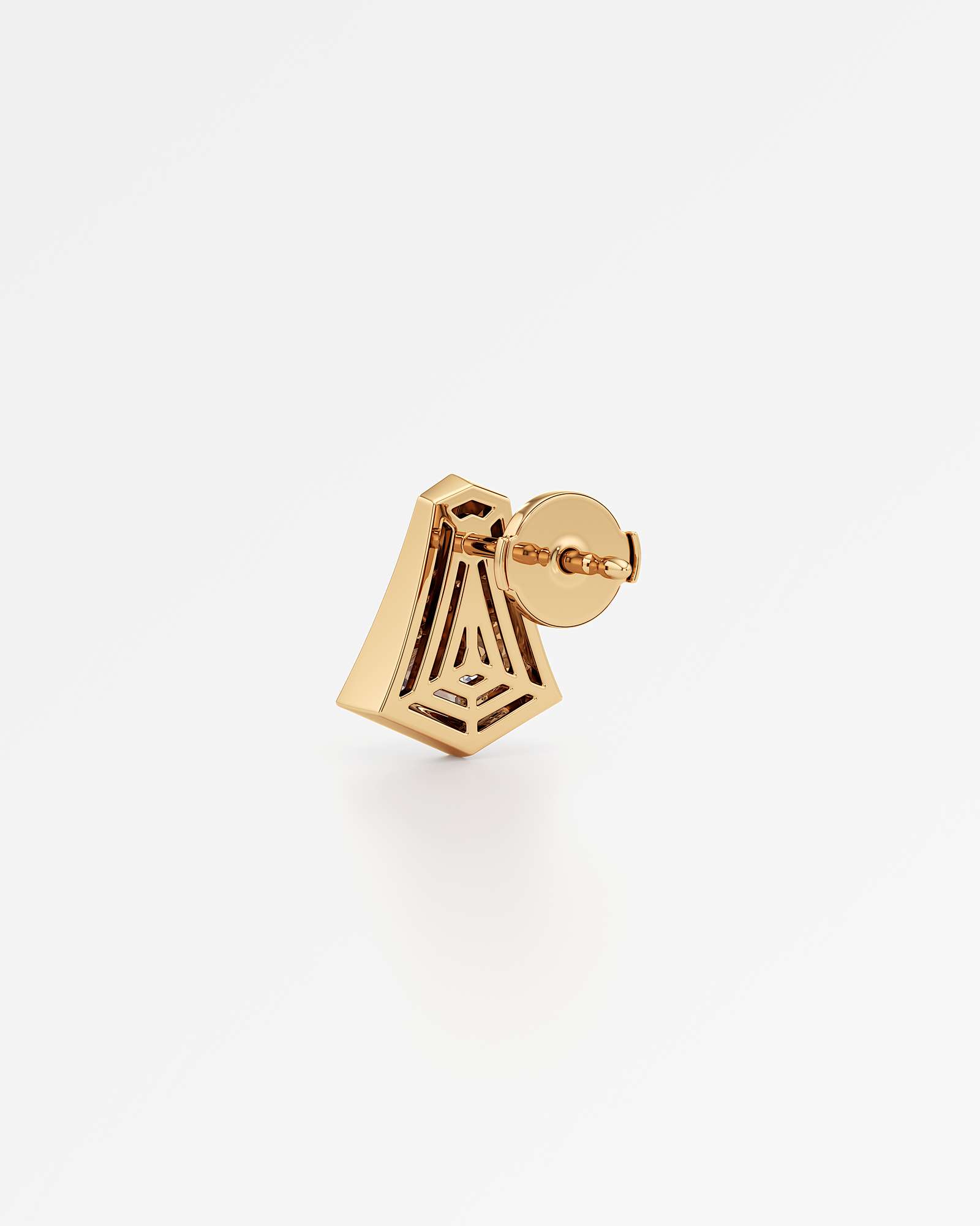 AM To Beyond Vertine Diamond Stud Earrings, In 14K Yellow Gold (1.03 ctw)