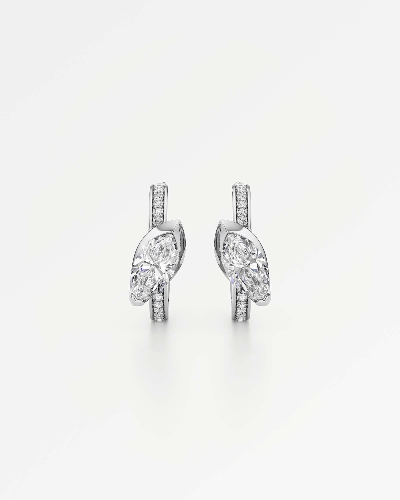 Ridalyn Diamond Hoop Earrings