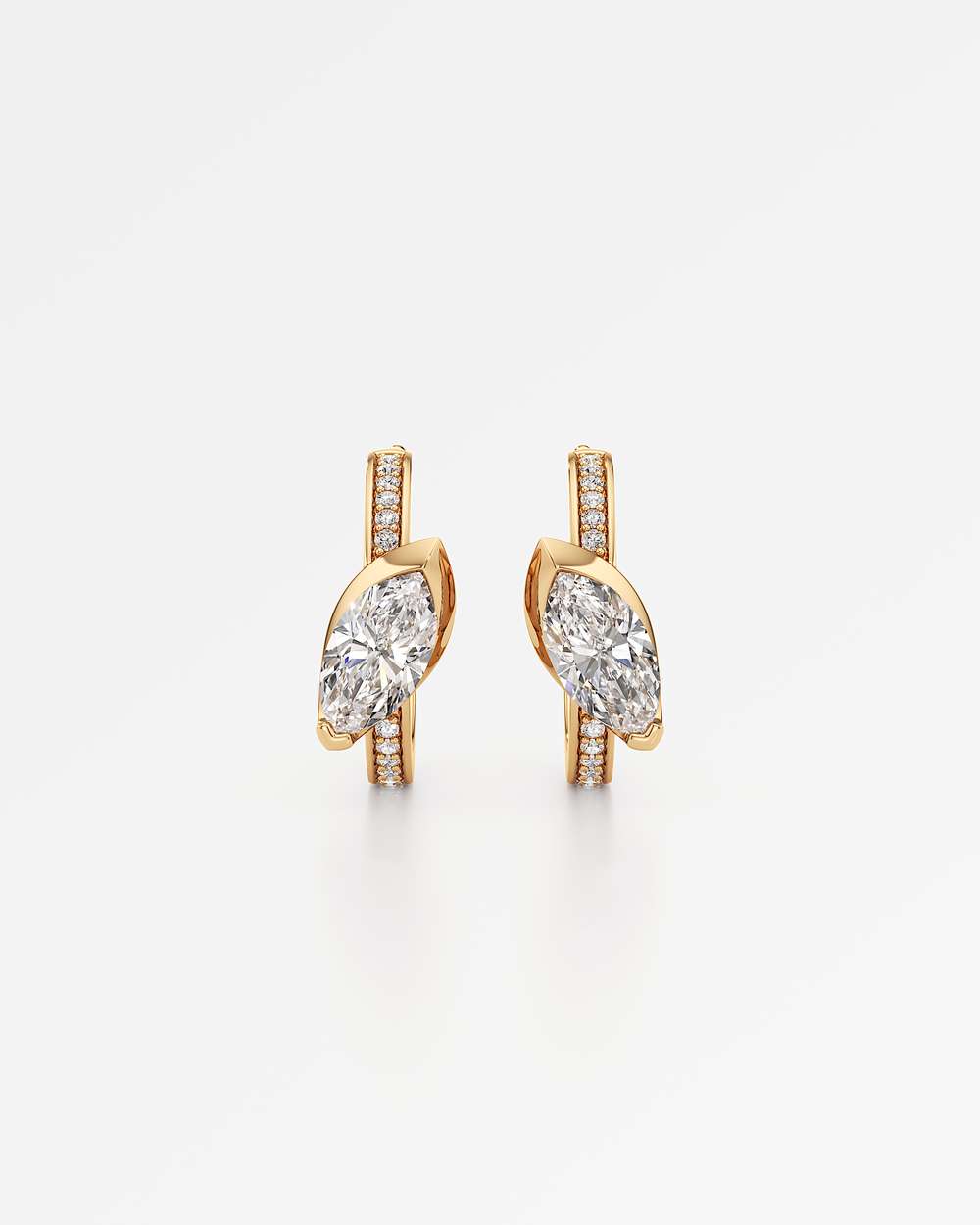 Ridalyn Diamond Hoop Earrings