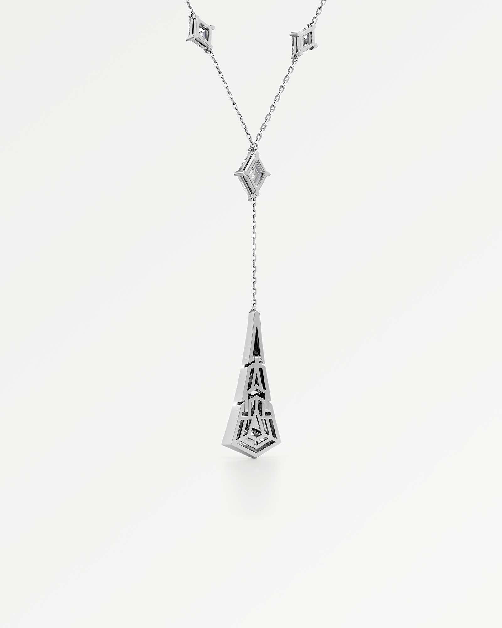 AM To Beyond Pivara Diamond Necklace, in 14K White Gold (3.51 ctw)