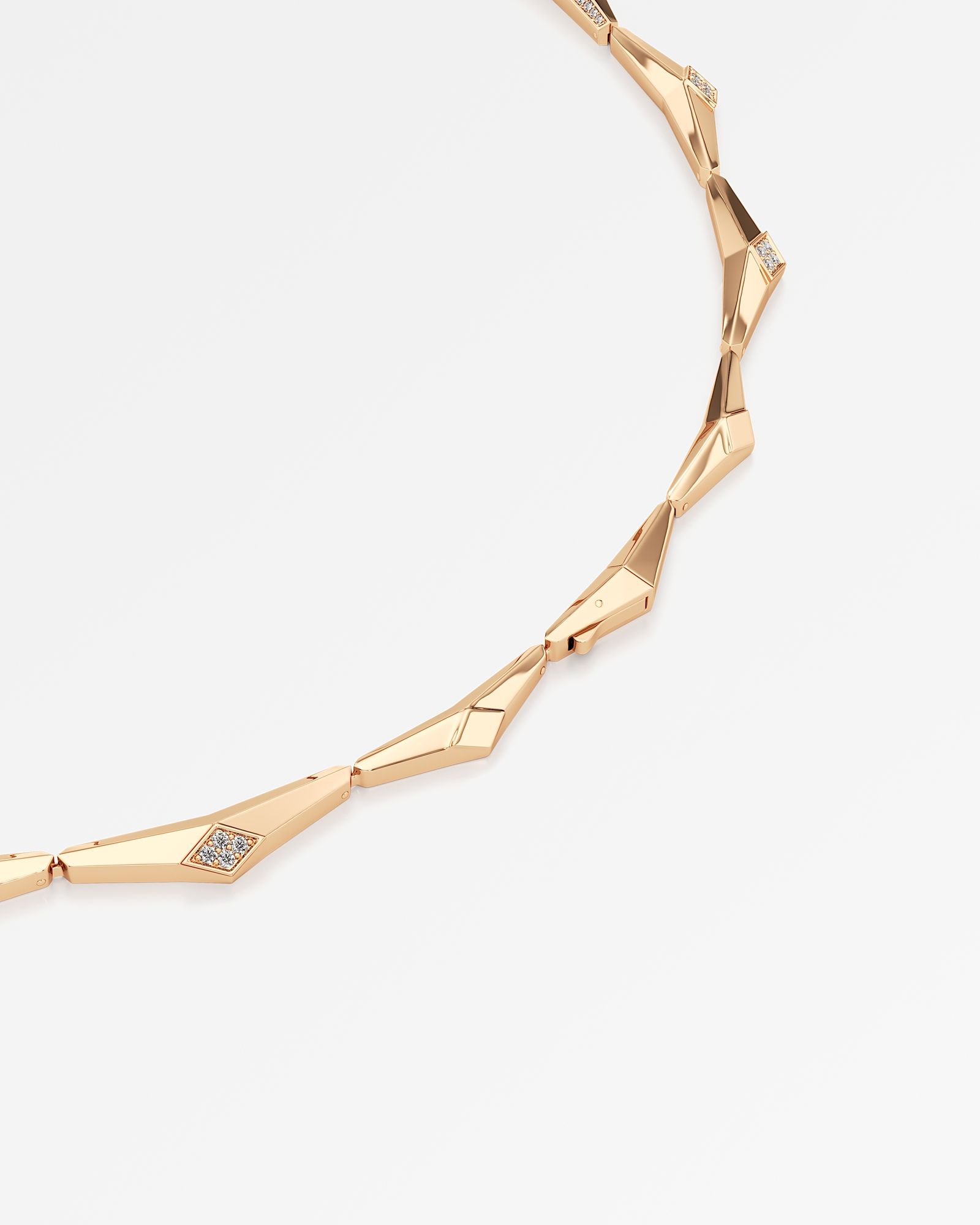 AM To Beyond Aspira Diamond Necklace, In 14K Rose Gold (4.75 ctw)