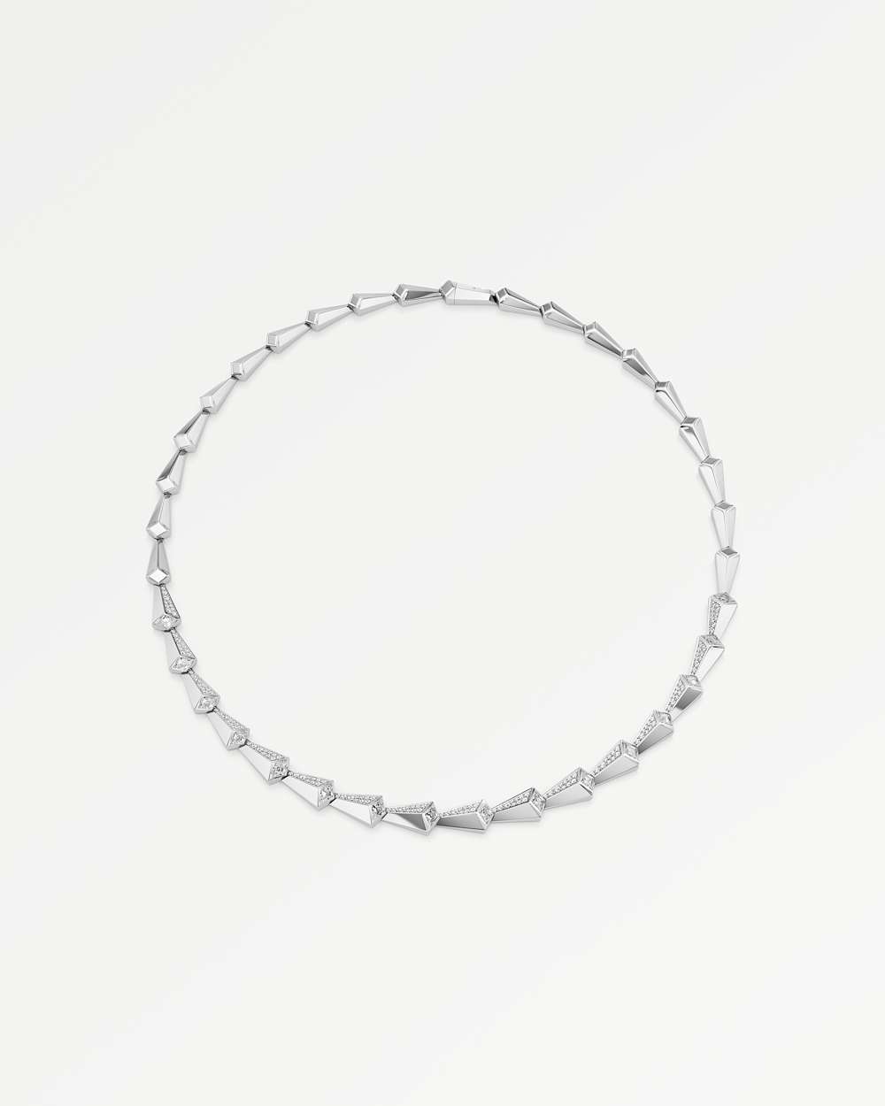 AM TO BEYOND Continuum Pavé Diamond Necklace