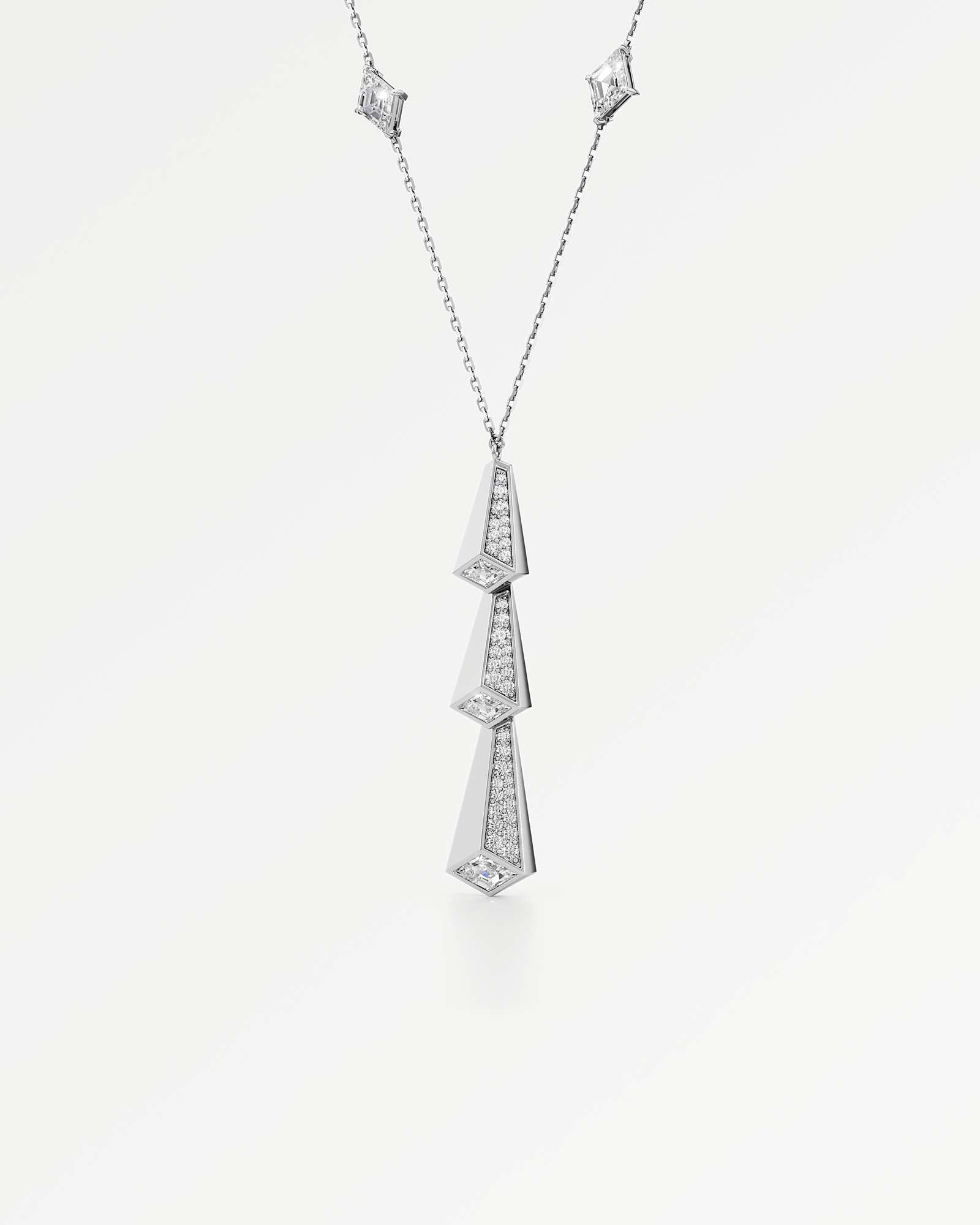 AM To Beyond Trelaris Diamond Necklace, in 14K White Gold (3.56 ctw)
