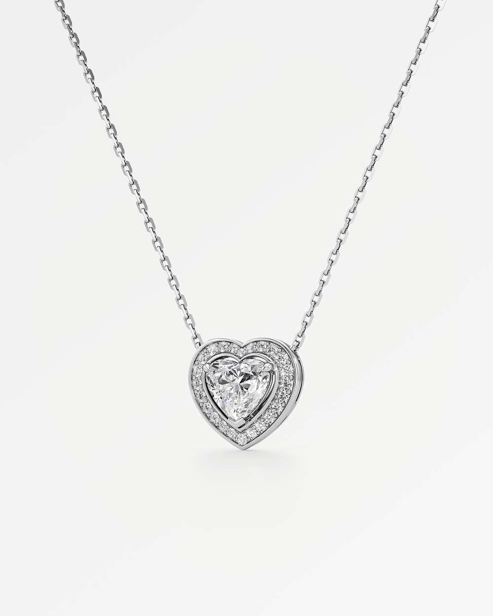 Celeste Diamond Halo Necklace
