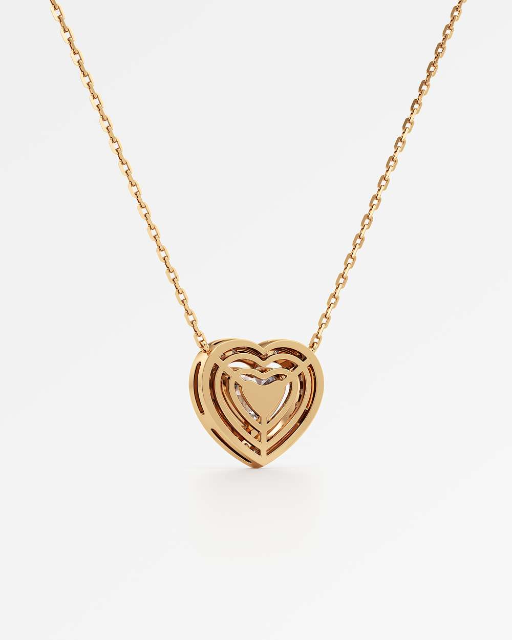 Celeste Diamond Halo Necklace