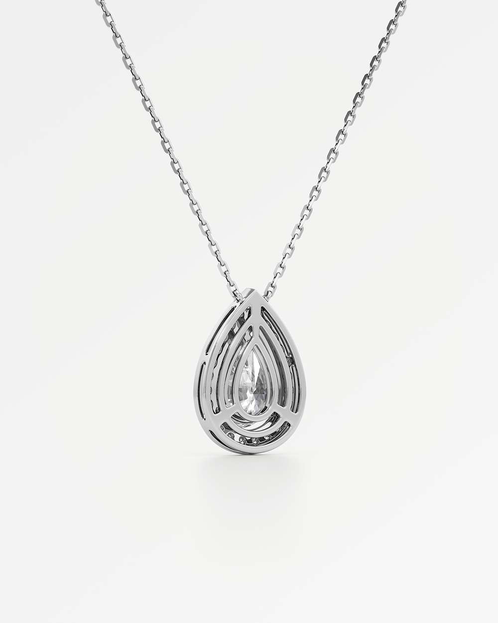 Celeste Diamond Halo Necklace