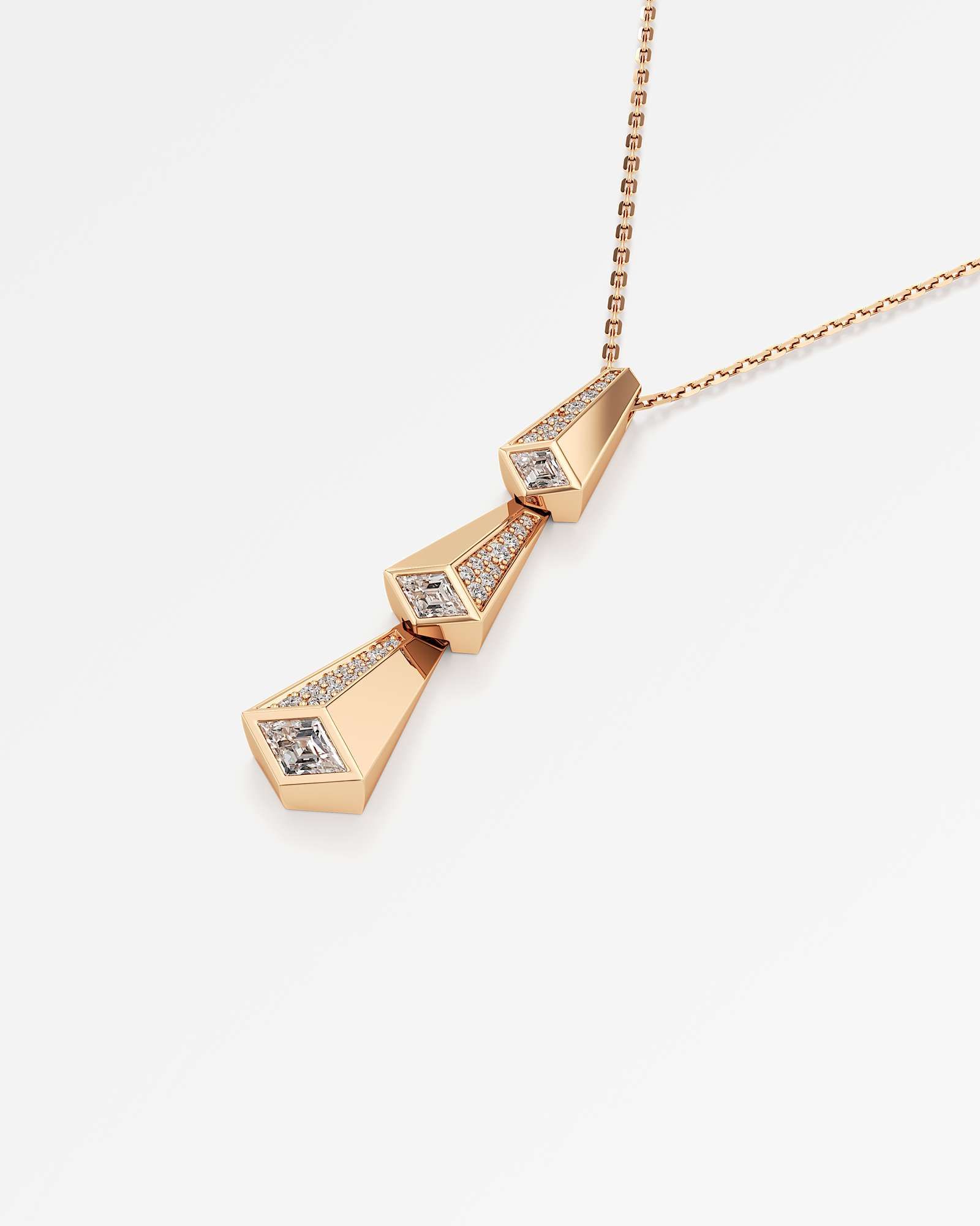 AM To Beyond Trelex Diamond Pendant, In 14K Rose Gold (0.89 ctw)