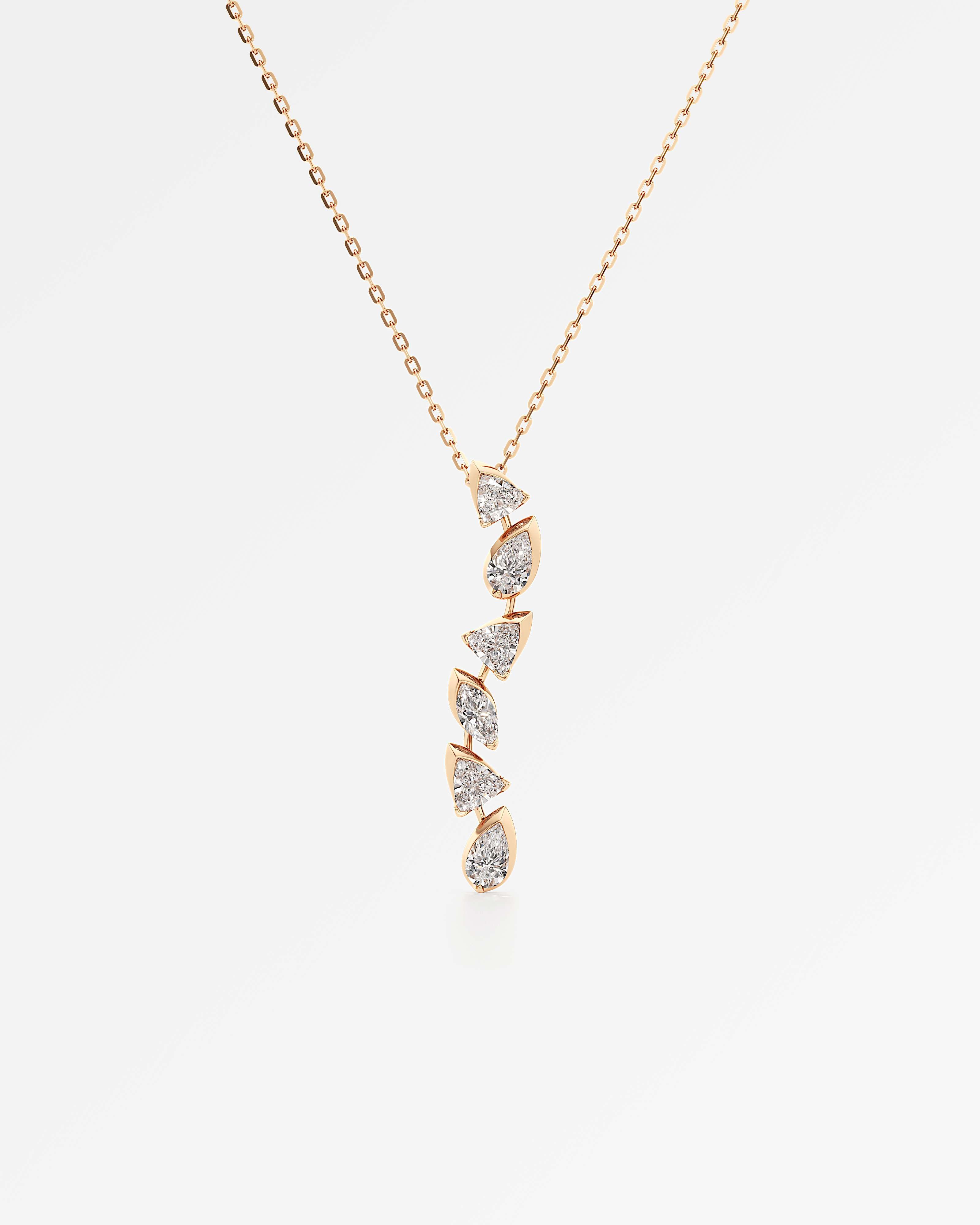 Pinnacle Vettaire Diamond Pendant, In 14K Rose Gold (1.42 ctw)