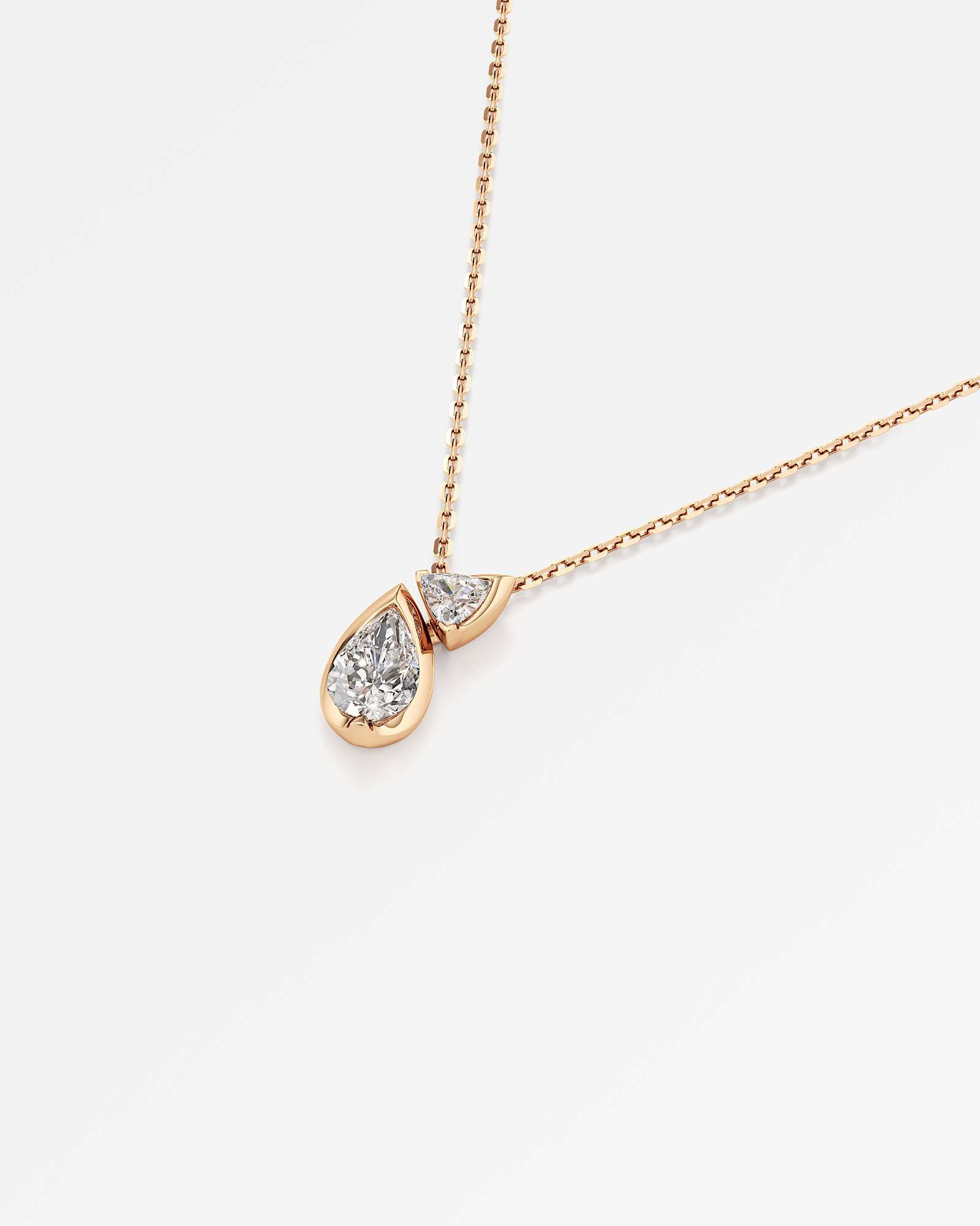Pinnacle Levenne Diamond Pendant, In 14K Rose Gold (0.95 ctw)