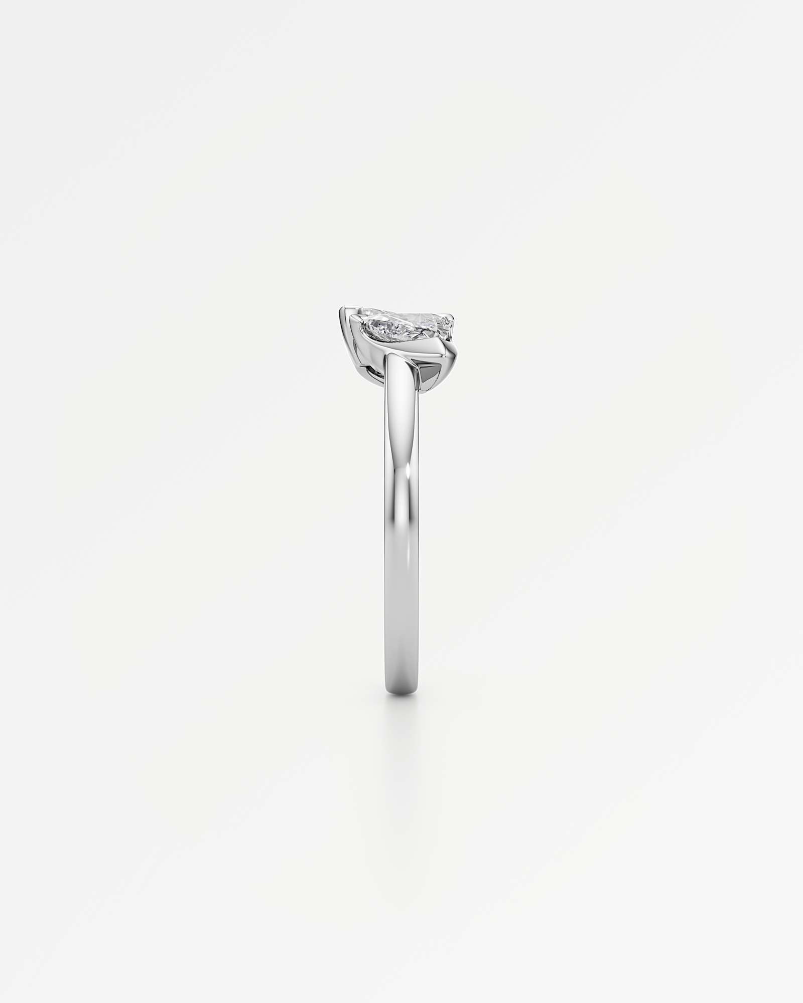 Pinnacle Levé Diamond Ring, In 14K White Gold (1.12 ctw)