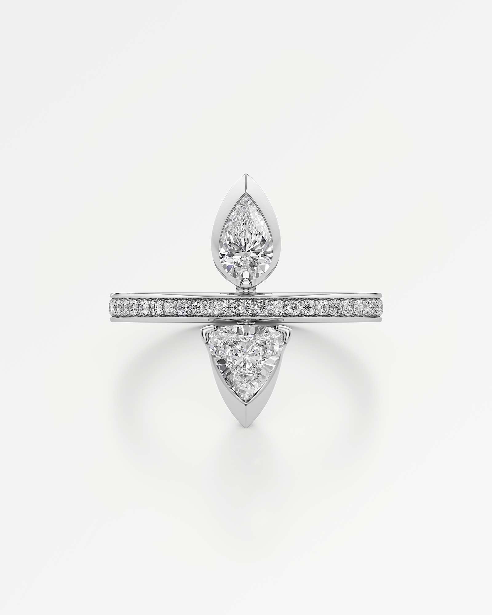 Pinnacle Valeris Diamond Ring, In 14K White Gold (1.01 ctw)