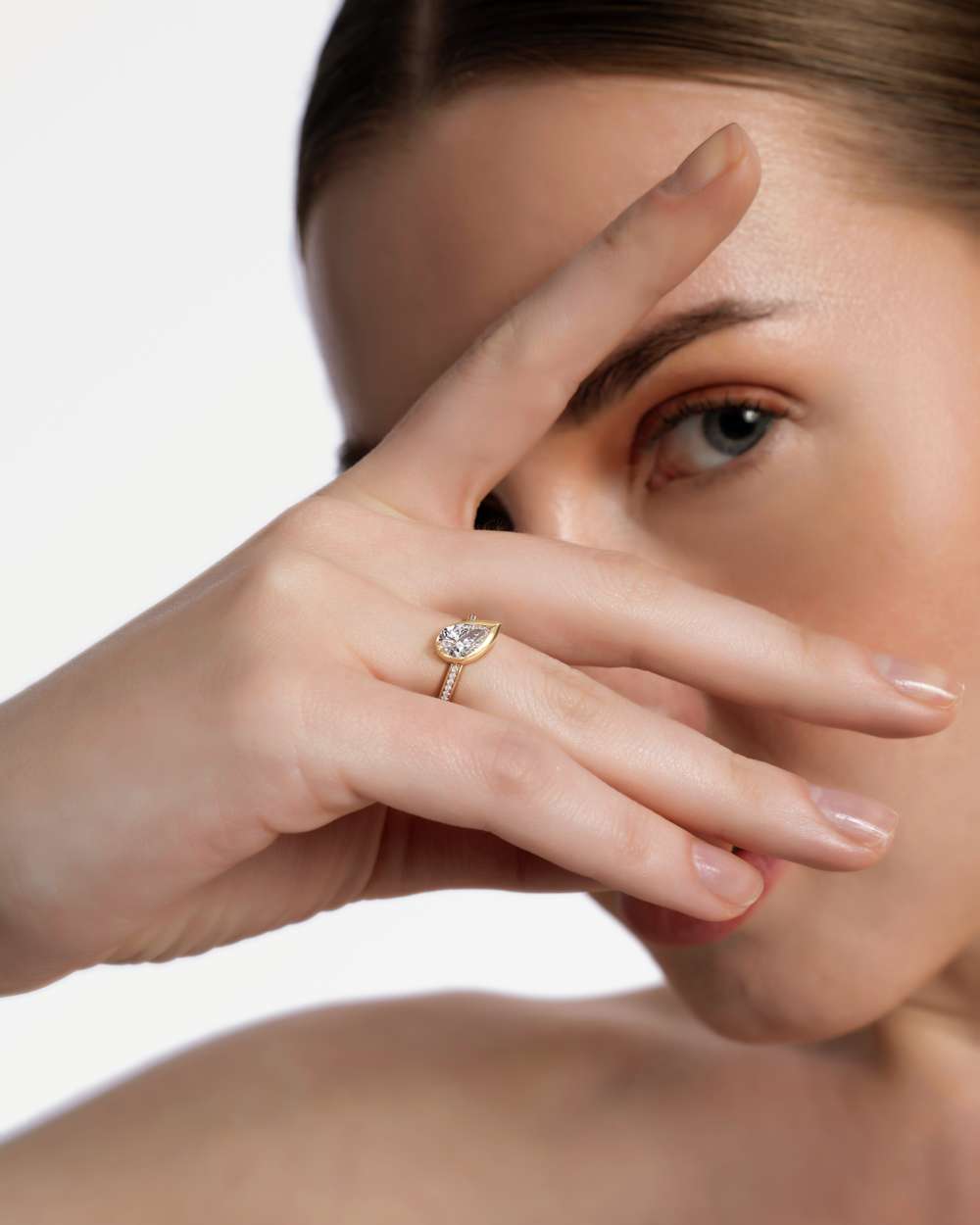 Apice Pavé Diamond Ring