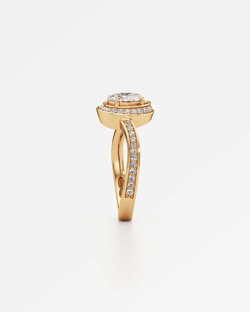 Elunelle Diamond Engagement Ring