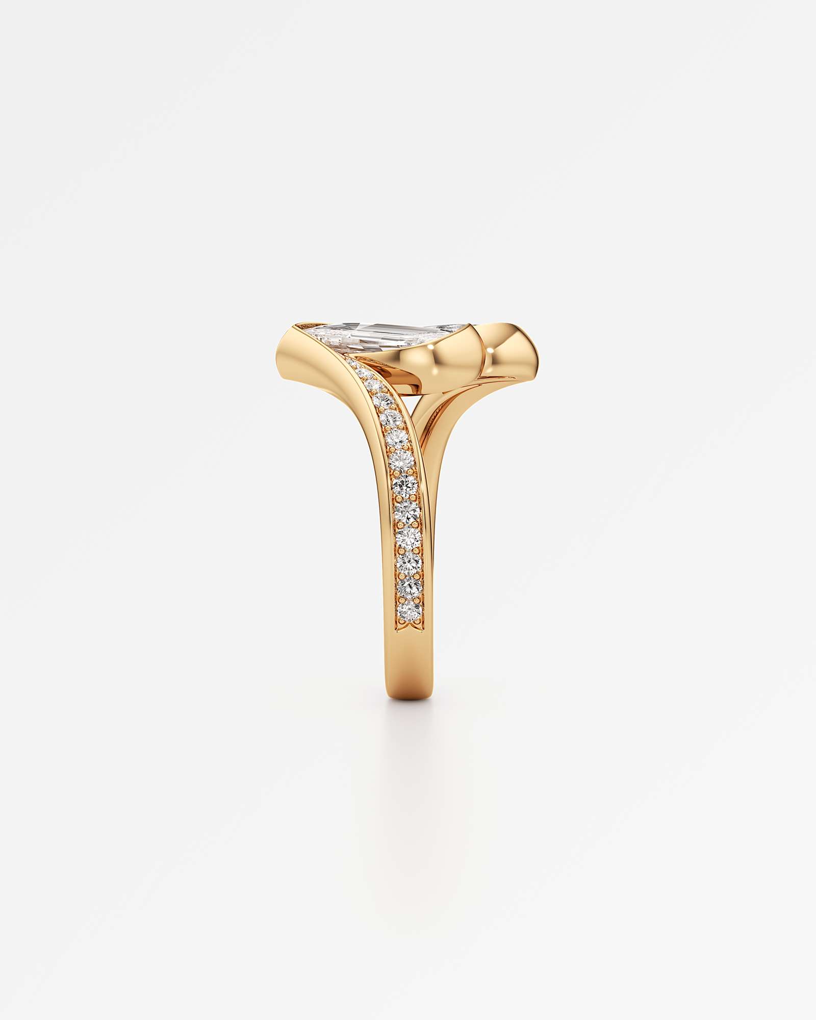 Glimmer Mareal Diamond Ring, In 14K Yellow Gold (1.73 ctw)