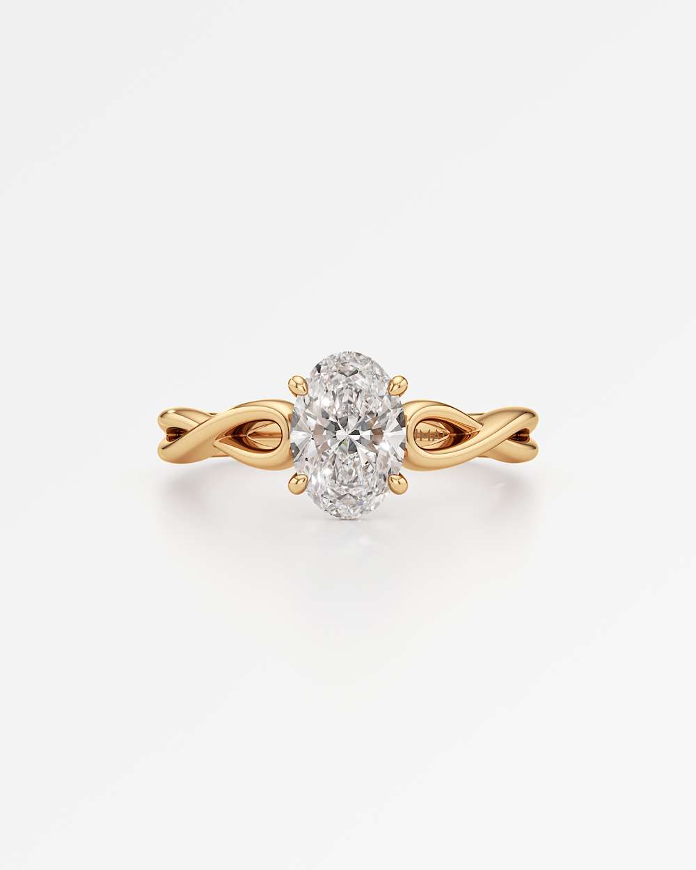 Amelia Hidden Halo Diamond Engagement Ring