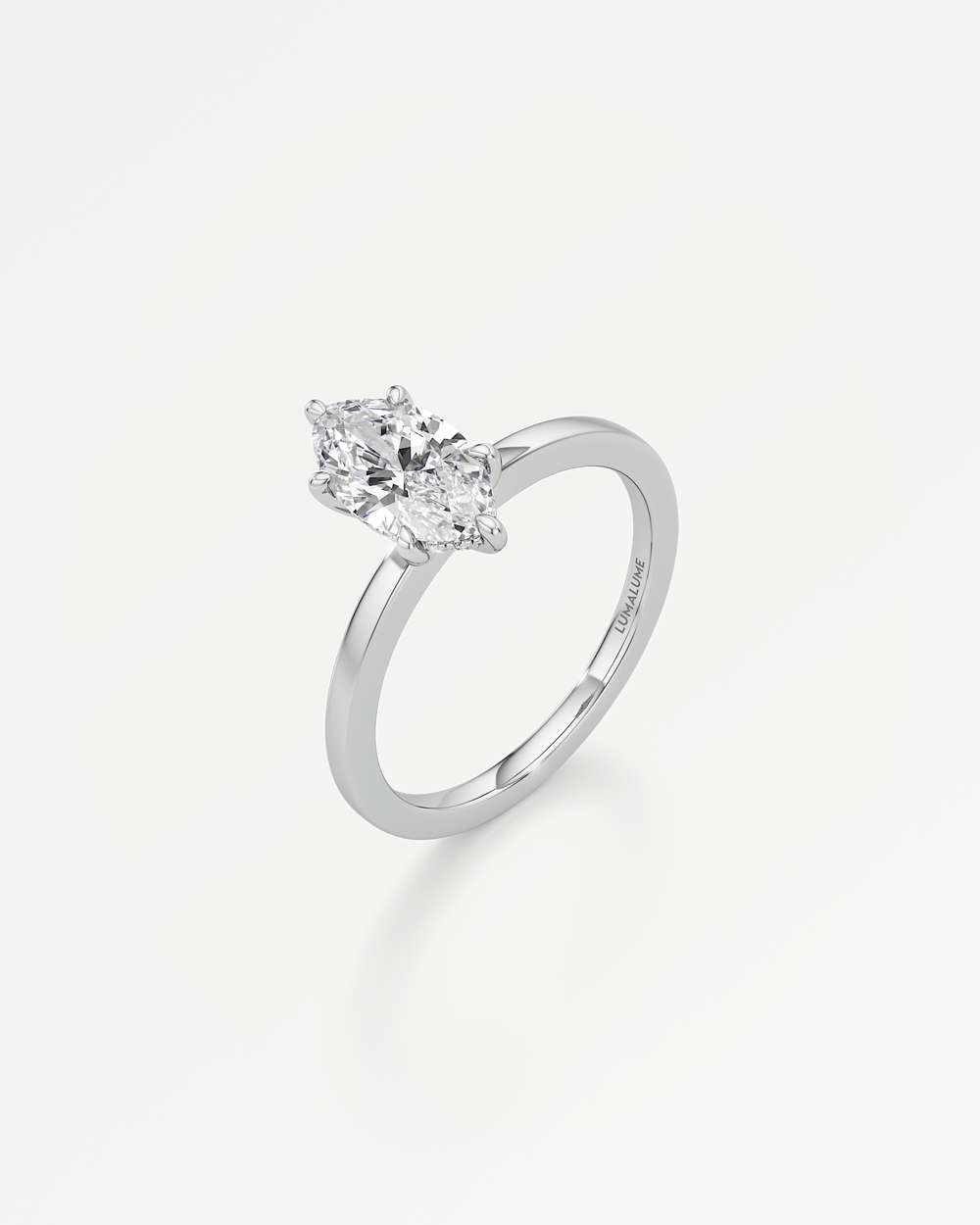 Elin Hidden Halo Diamond Engagement Ring