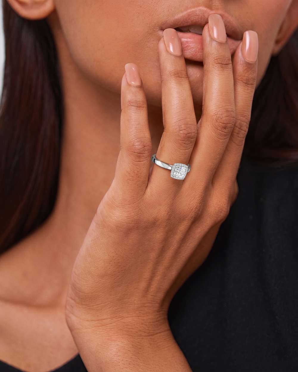 Eleanor Halo Diamond Engagement Ring