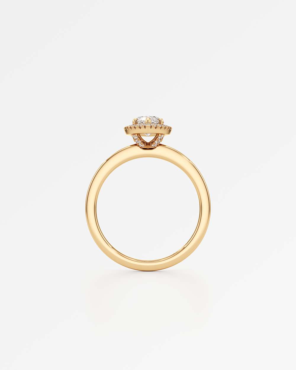 Elin Halo Diamond Engagement Ring