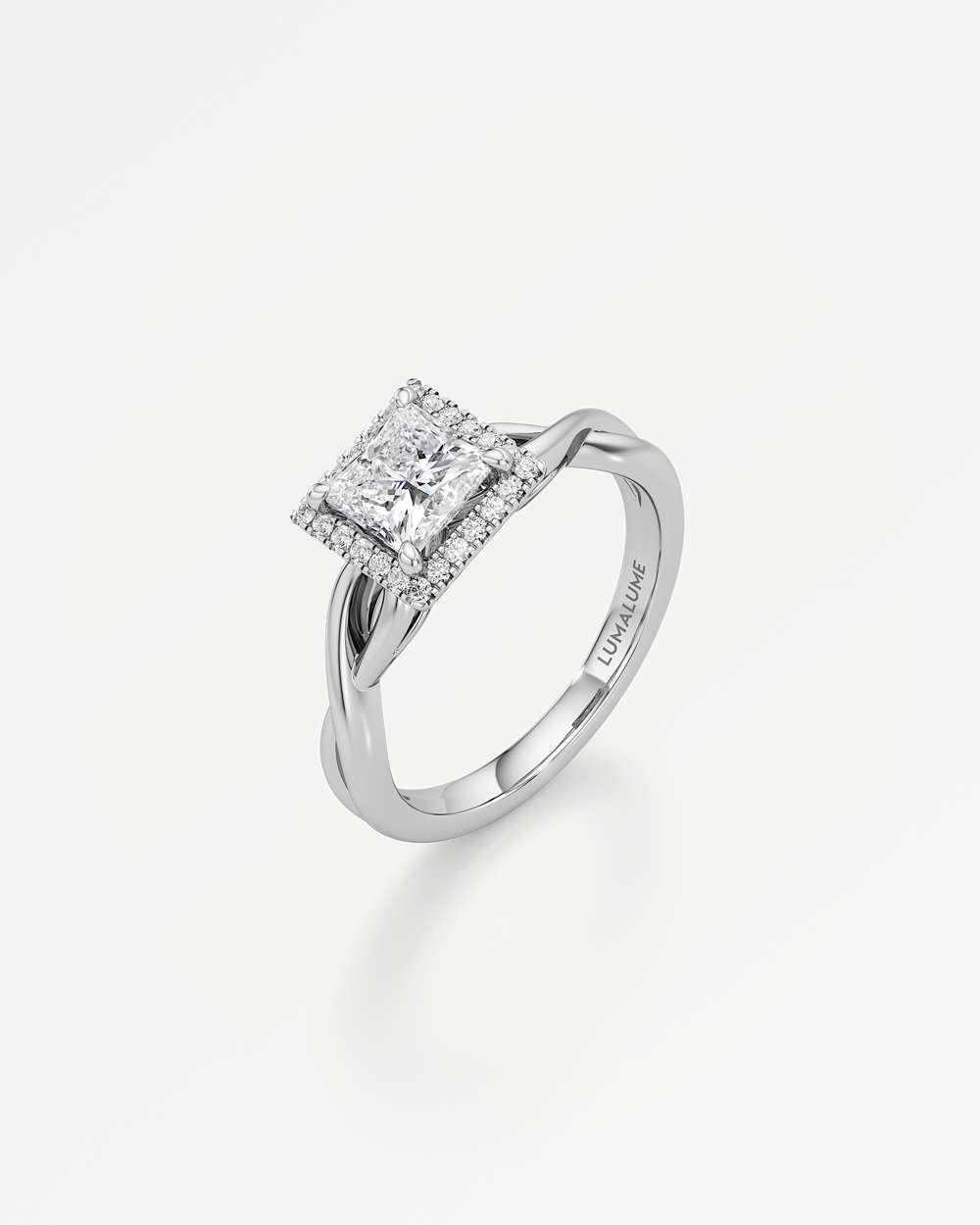 Amelia Halo Diamond Engagement Ring