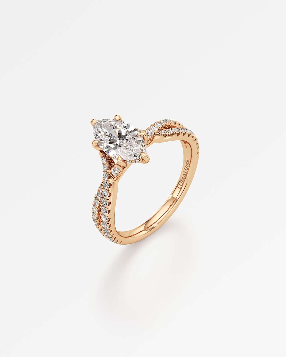 Arabella Hidden Halo Diamond Engagement Ring