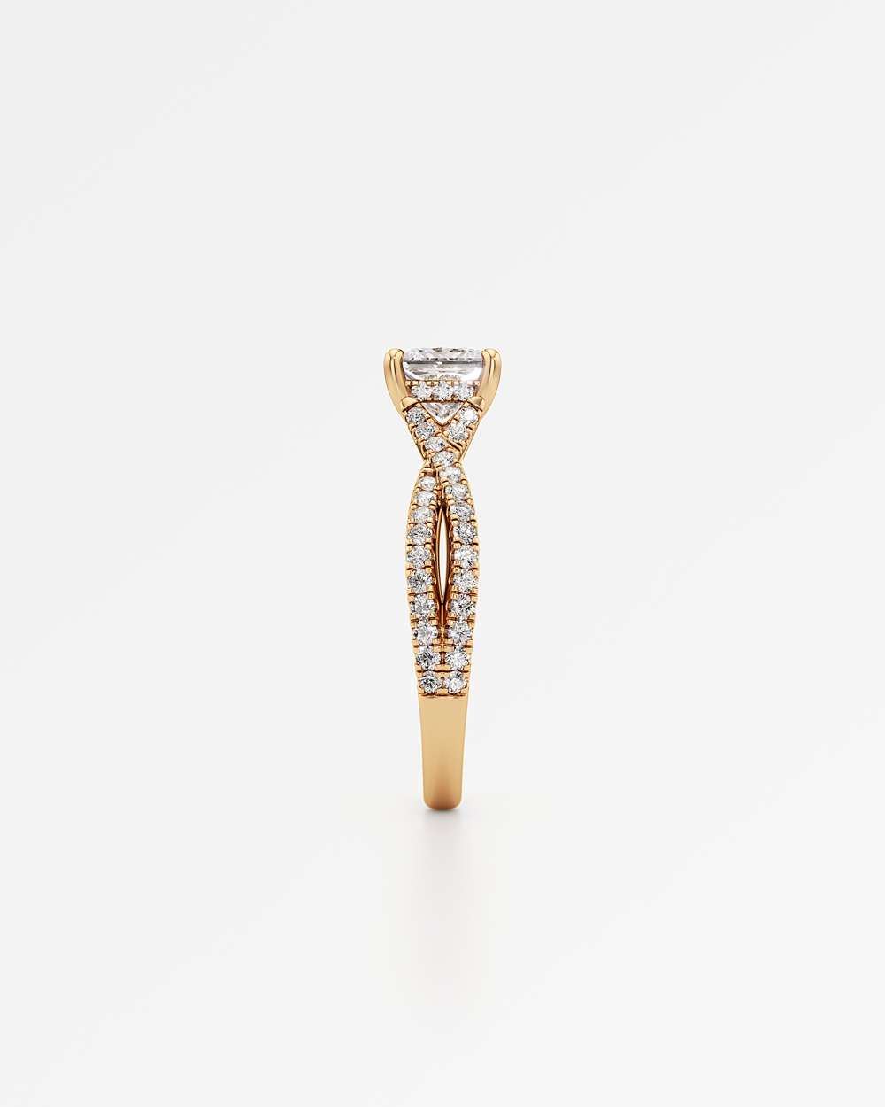 Arabella Hidden Halo Diamond Engagement Ring