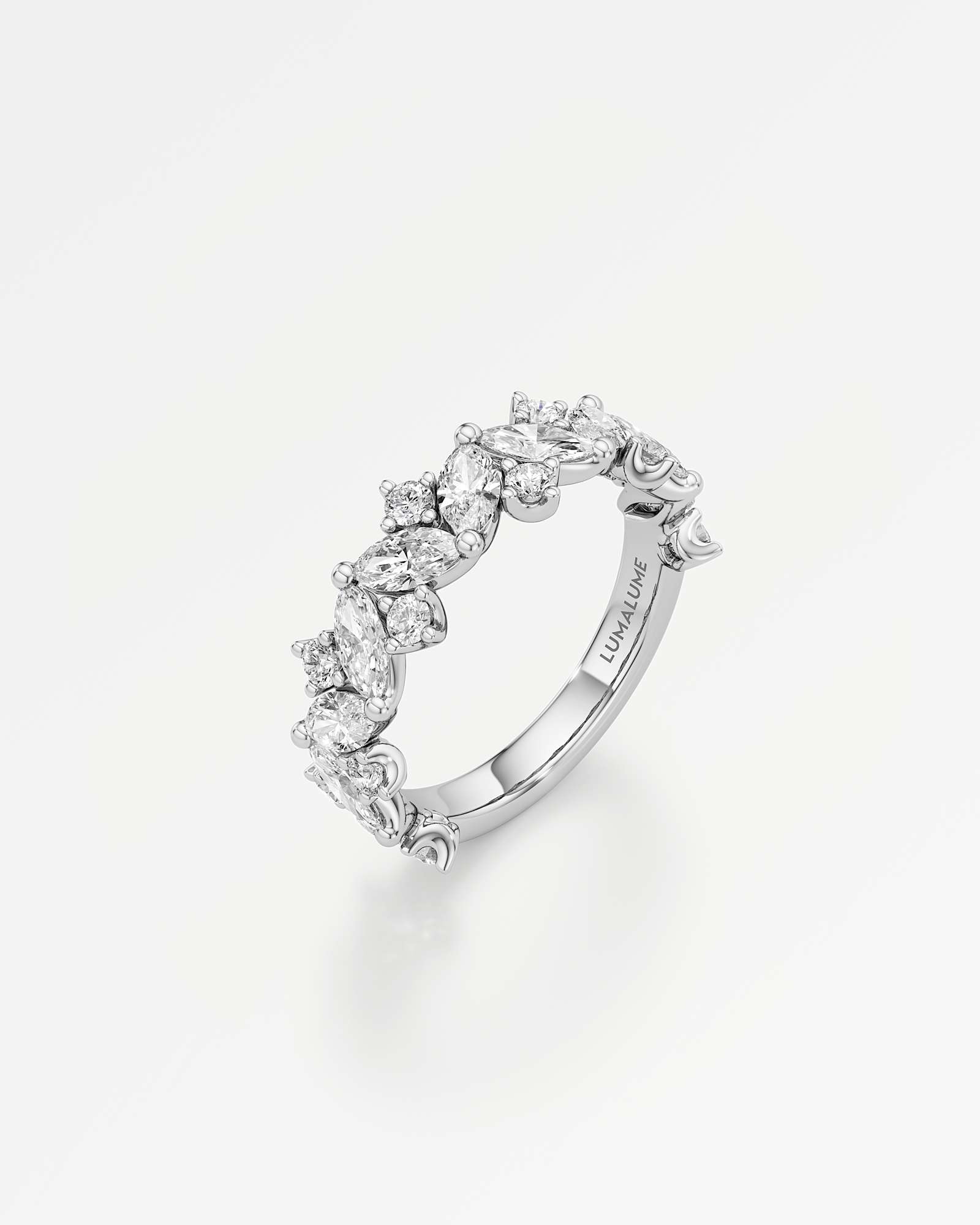 Verve Margot Diamond Wedding Band , In 14K White Gold (1.93 ctw)