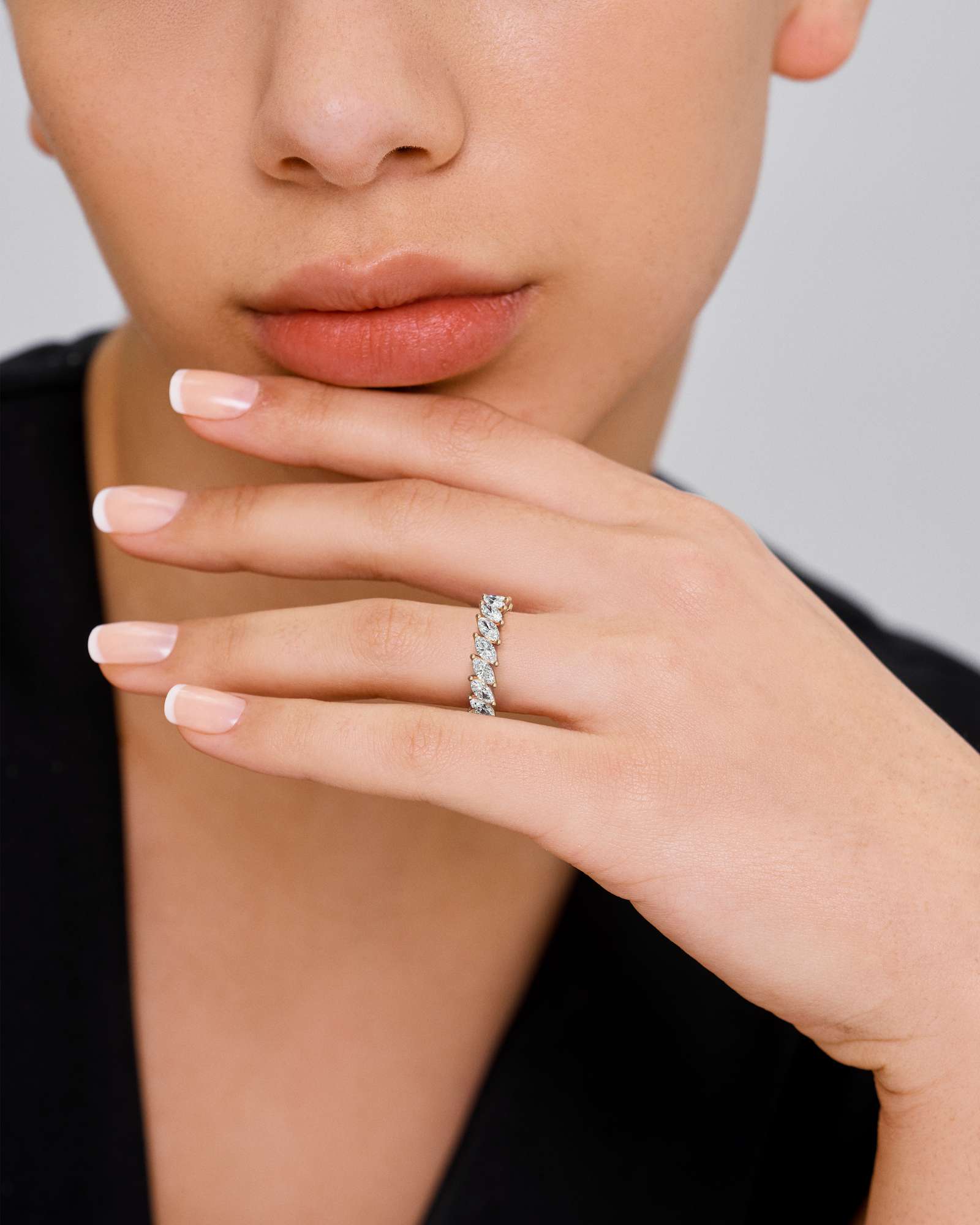 Verve Sola Diamond Wedding Band , In 14K Rose Gold (1.80 ctw)